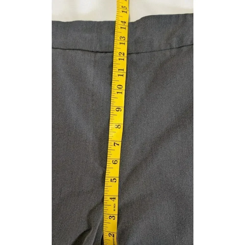 Avenue Womens Plus Size Super Stretch Trousers Ankle Pants Gray US SZ30P